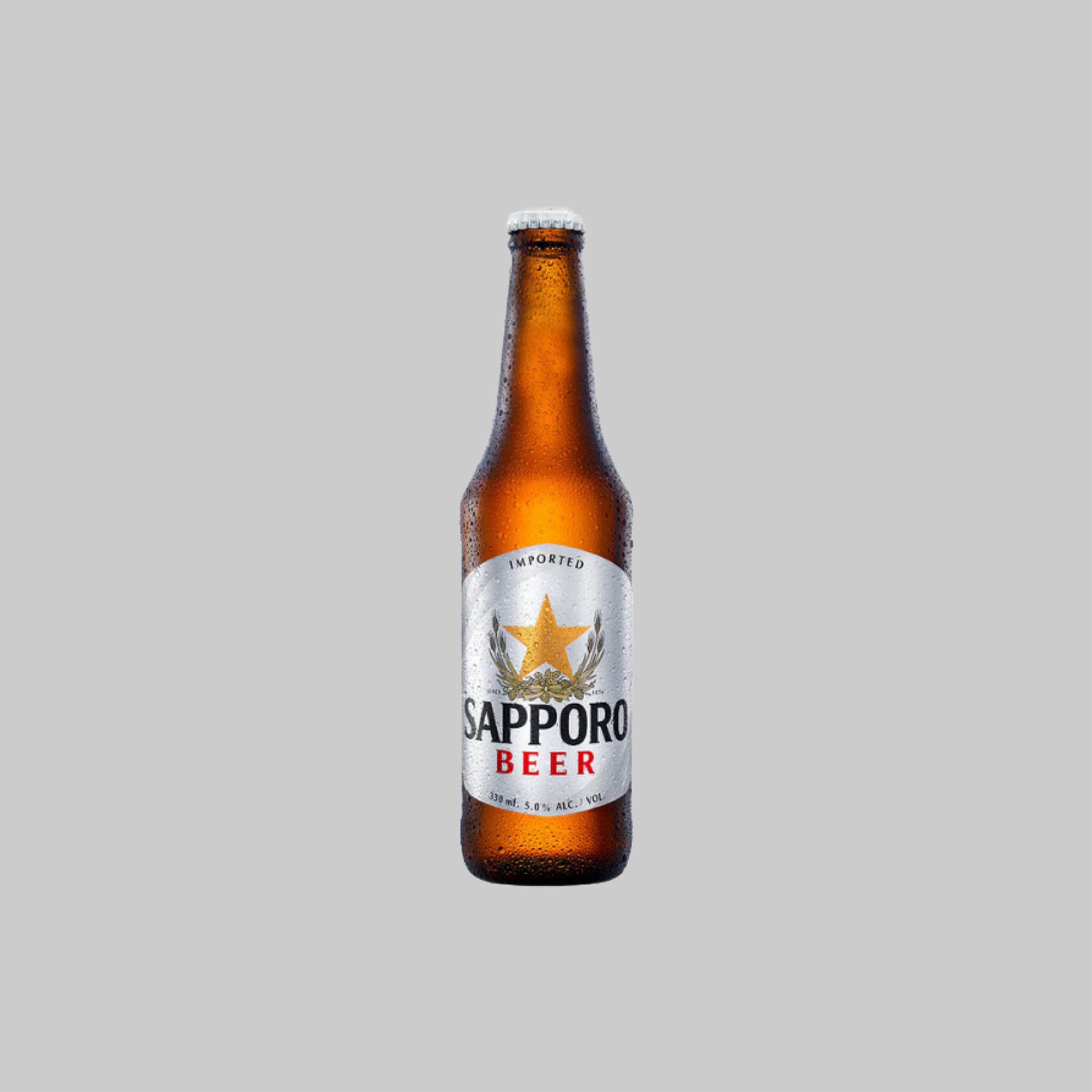 Sapporo Premium Lager Bottle 330ml 4.9% | Time2Drink